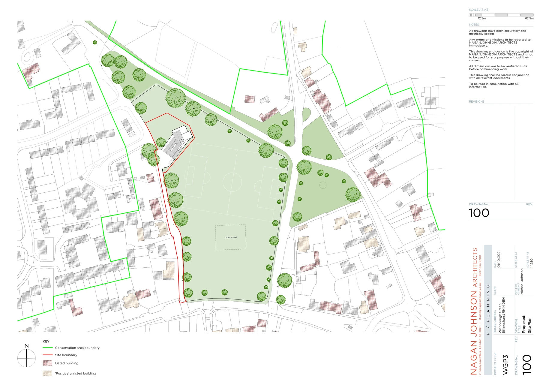 Site plan (drawing 100)