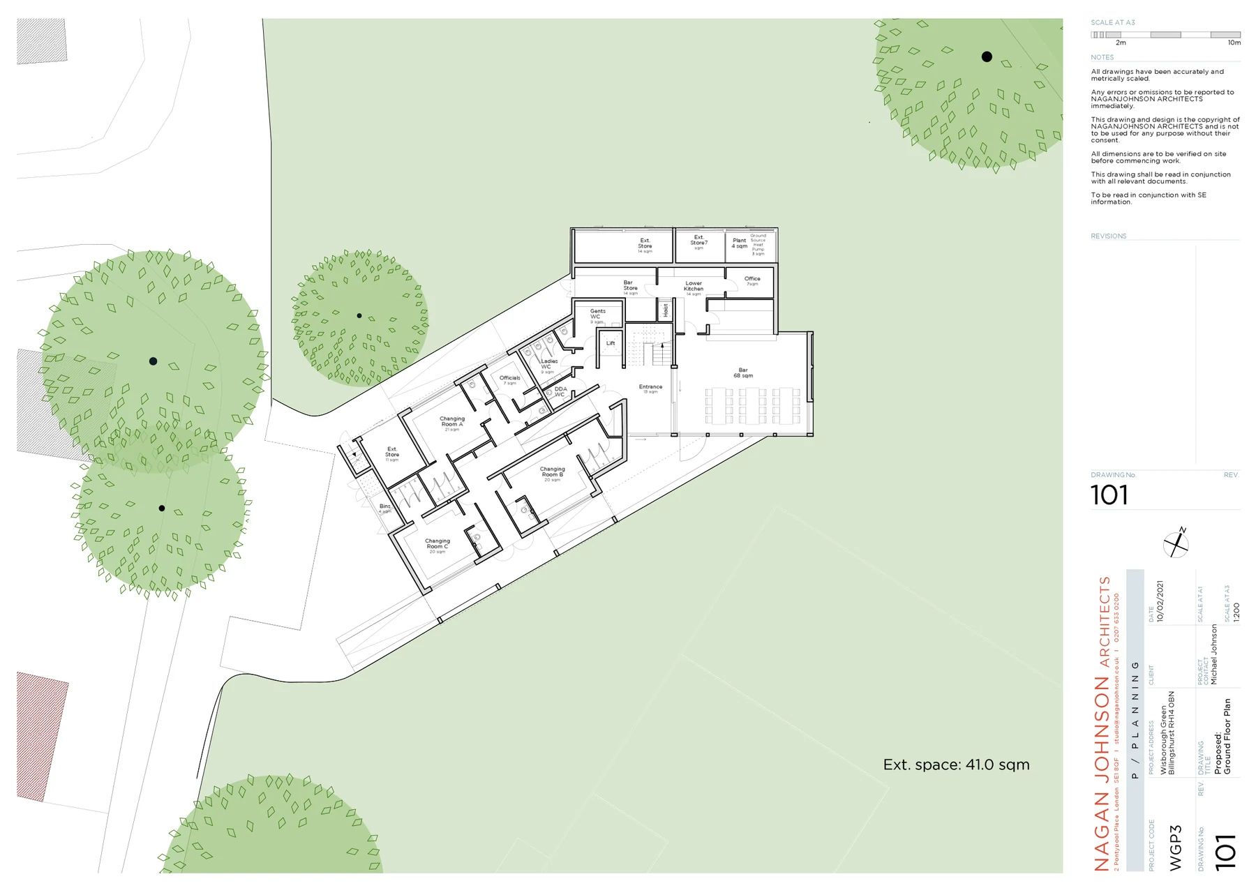 Ground floor plan (drawing 101)