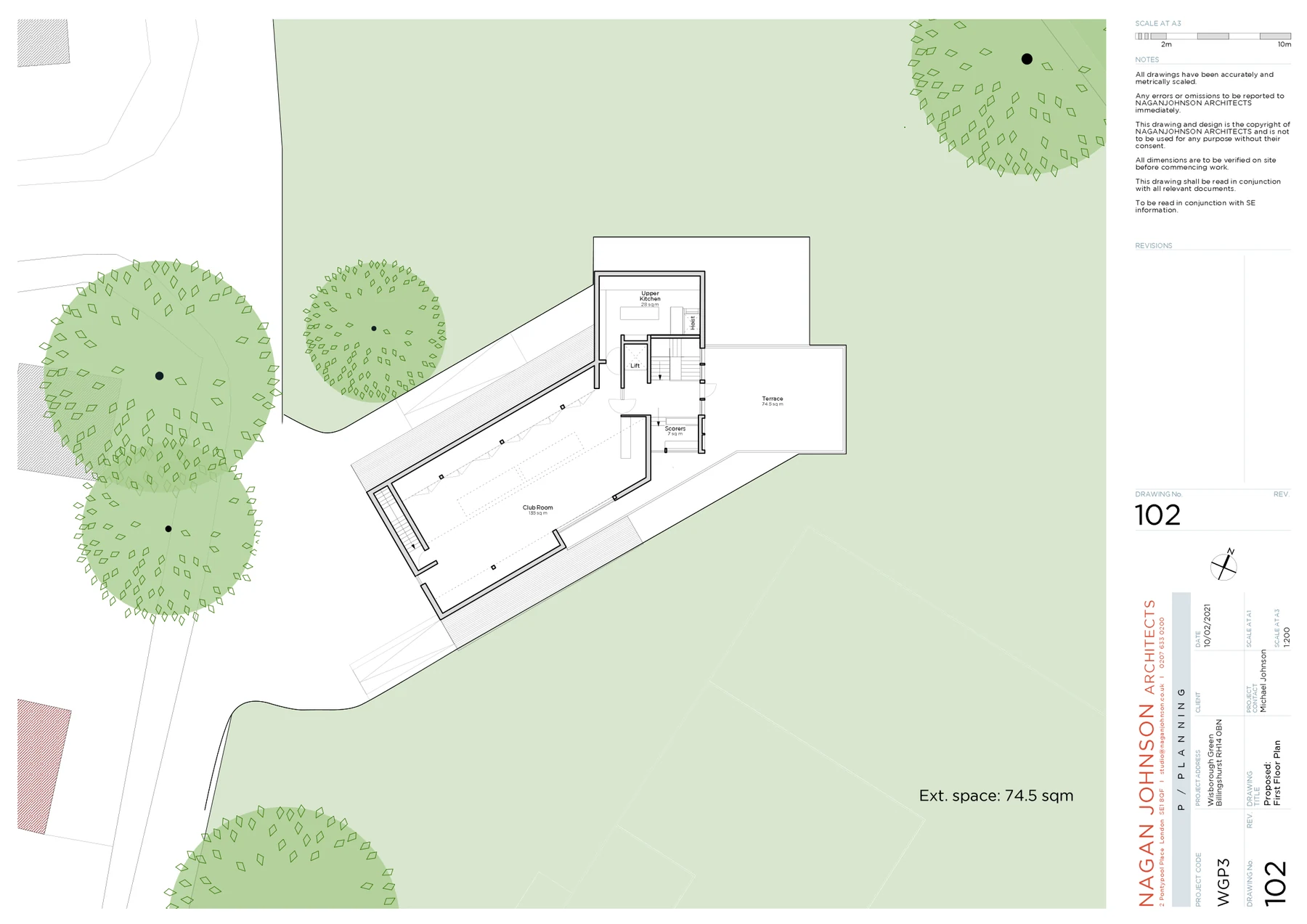 First floor plan (drawing 102)
