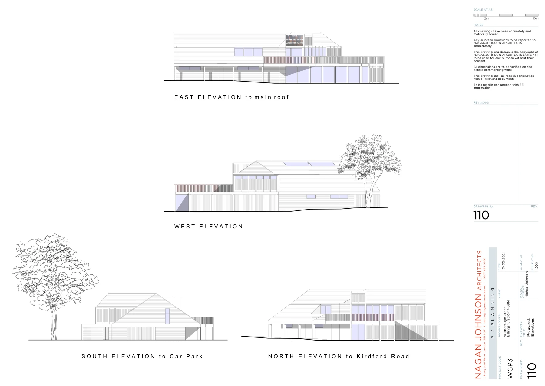 Elevations (drawing 110)
